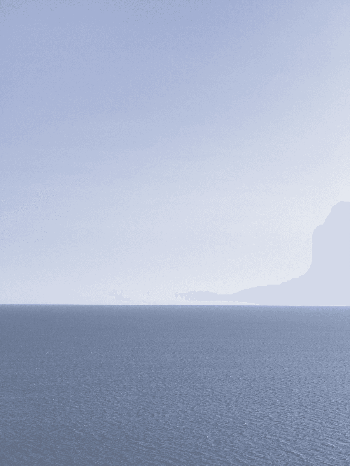 Ozean und Himmel